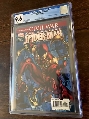 Buy 🔥 CGC 9.6 Amazing Spider-Man #529 White Pages 1st Iron Spidey Suit 2006 Marvel • 60£