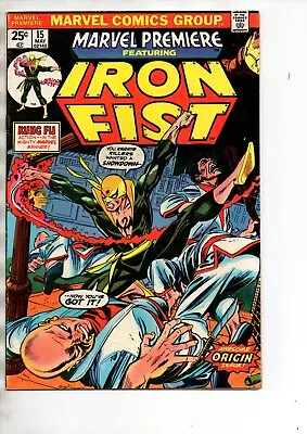 Buy Marvel Premiere #15 - 1st Appearance & Origin Of Iron Fist ~ Bronze-age Key! • 94.99£