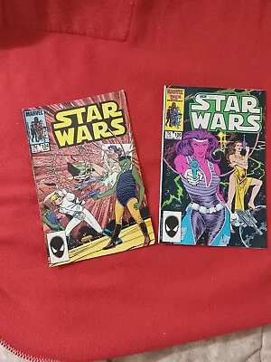 Buy STAR WARS # 106 + #104 MARVEL COMICS  1986 (2nd To LAST ISSUE CYNTHIA MARTIN)VGD • 30.56£
