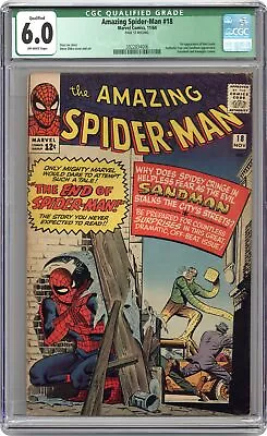Buy Amazing Spider-Man #18 CGC 6.0 QUALIFIED 1964 3922834006 • 263.84£