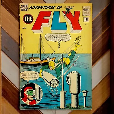 Buy Adventures Of THE FLY #28 VG (Archie Comics 1963) THE FLY Vs THE RED SHARK • 12.10£