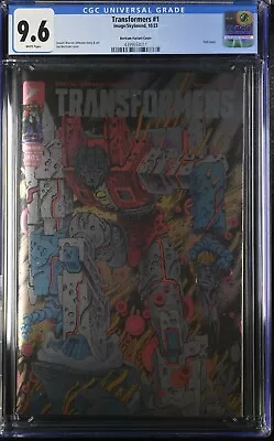 Buy Transformers #1 - CGC 9.6 - ⚙️Ian Bertram Foil Variant Cover⚙️ • 125£