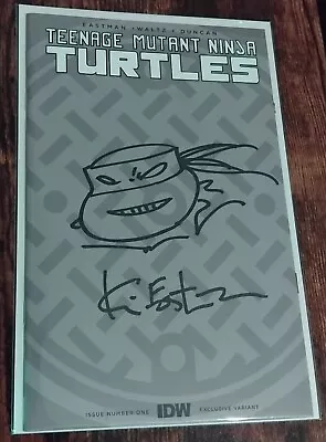 Buy Teenage Mutant Ninja Turtle TMNT IDW #1 Sewer Cover Kevin Eastman  Sketch W/COA • 75£