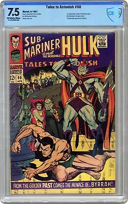 Buy Tales To Astonish #90 CBCS 7.5 1967 21-2F16B4D-006 1st App. Abomination • 530.31£