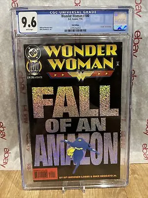 Buy Wonder Woman #100 Cgc 9.6 Foil Cover Centennial Edition Comic 1995 New Slab • 55.60£
