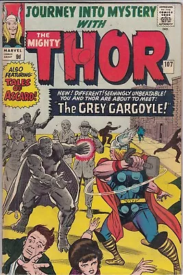 Buy Thor 107 - 1964 - 1st Grey Gargoyle - Fine • 299.99£