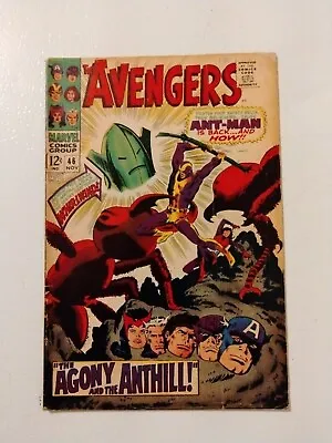 Buy Avengers #46 (Marvel 1967) 1st Appearance Whirlwind Ant-Man Return Mid Grade Key • 15.89£