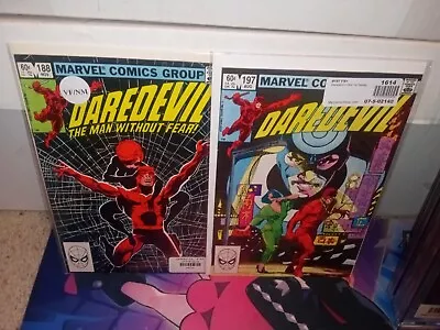 Buy Daredevil #188 + #197 Minor Key Lot See Pics • 15.81£