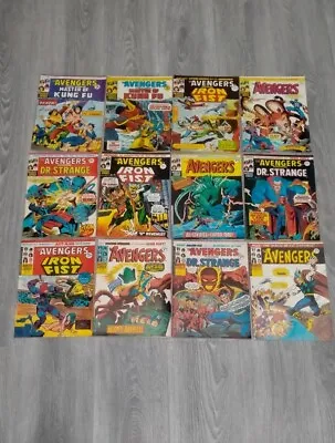 Buy X12 Avengers Marvel Comics 1974 75 Bundle 50 51 52 53 54 55 56 57 58 59 66 68 • 27.50£