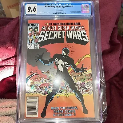 Buy Marvel Super-Heroes Secret Wars #8 CGC 9.6 Newsstand 1st Spider-Man Black Suit • 354.72£