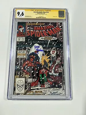 Buy Amazing Spider-man 314 Cgc 9.6 White Pages Ss Signed Todd Mcfarlane Marvel 1989 • 241.10£