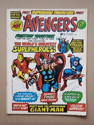 Buy 1973 UK Marvel Bronze Age Key Issue, THE AVENGERS Issue # 1 - No Gift • 55£