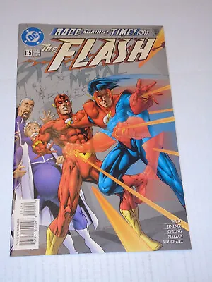 Buy FLASH #115 (1996) Tornado Twins, Chronos, Wally West, Mark Waid, DC Comics NM • 3.12£