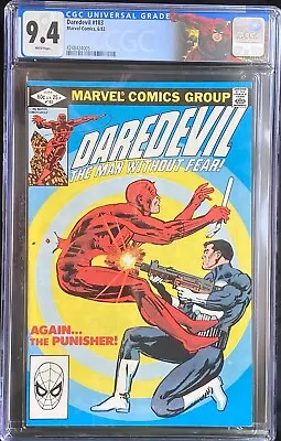 Buy Daredevil #183 Nm 9.4 Cgc ~ Punisher  Frank Miller ~ White Pages • 63.54£