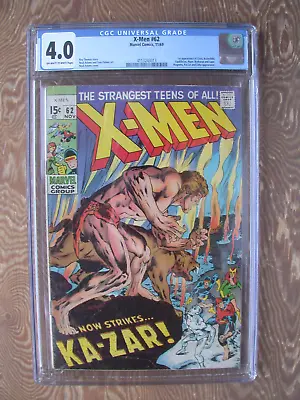 Buy X-Men   #62   CGC 4.0   Neal Adams Cover/art    Ka-Zar Appears • 120.64£