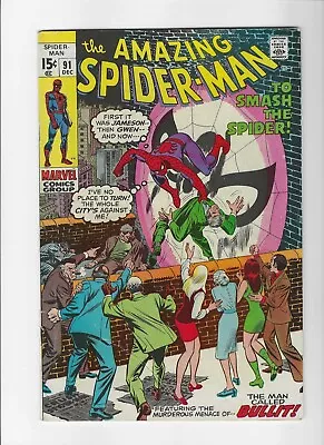 Buy Amazing Spider-Man #91 1st Appearance Of Sam Bullet • 38.73£