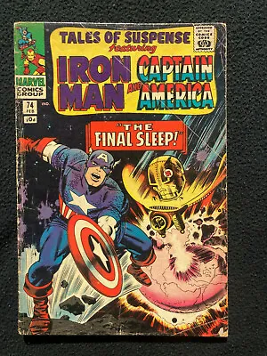 Buy Tales Of Suspense 74 (1965) Marvel Comics Iron Man Captain America Reader Copy • 5£