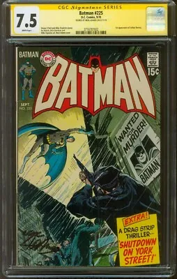 Buy Batman 225 CGC SS 7.5 Neal Adams Cover 9/1970 • 361.92£