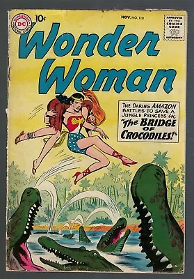 Buy DC Comics Wonder Woman 110 VG+ 4.5 1959  Justice League Superman Batman  • 185.14£