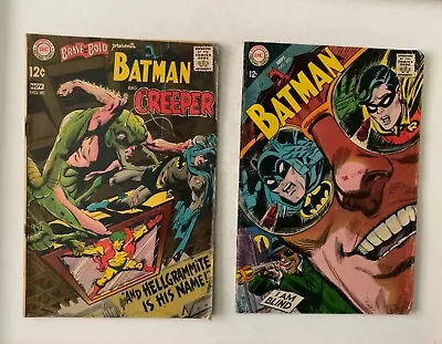 Buy DC Comics Lot Of 2: Brave And The Bold 80 & Batman 205- Low Grade Vintage (1968) • 22.13£