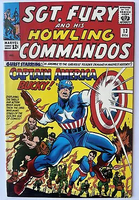 Buy Sgt Fury & His Howling Commandos #13 2nd Print! 1st Team-Up With Captain America • 15.76£