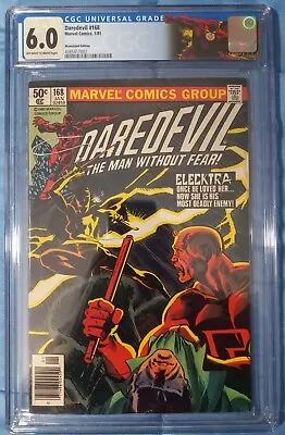 Buy Daredevil #168 CGC 6.0 💥NEWSSTAND 🔑KEY! 1st Appearance And Origin Of Elektra • 150.21£