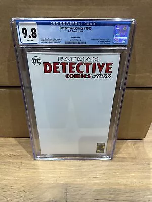 Buy DC Detective Comics #1000 Variant Sketch Batman CGC 9.8 1st App Arkham Knight • 70£