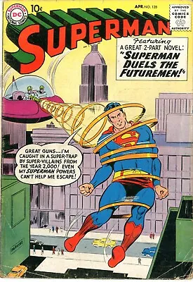 Buy Superman   # 128     Good-    April 1959   Coupon Cut Back Cover    Swan, Kaye • 47.97£