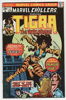 Buy Marvel Chillers 3 - Origin Tigra (bronze Age 1976) - 7.5 • 15.03£