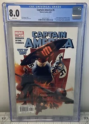 Buy Captain America #6 CGC 8.0 VF 1st Appearance Of Winter Soldier Bucky Barnes Key • 65.96£
