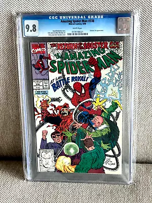 Buy Amazing Spider-Man 338 CGC 9.8 White Pages 1990 See Description Sinister Six • 75.46£