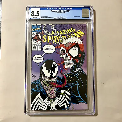 Buy Amazing Spiderman #347 CGC 8.5 | Marvel Comics | Erik Larson Venom Cover 5/91 • 39.97£
