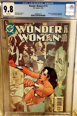 Buy Wondèr Woman #174 CGC 9.8 Adam Hughes Cover. DC Comics 2001 • 33.57£