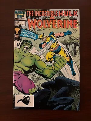 Buy Incredible Hulk And Wolverine #1 (Marvel 1986) Reprints Hulk #180 & #181 7.5 VF- • 11.85£