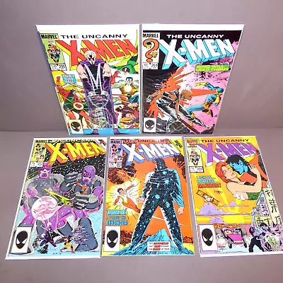 Buy Uncanny X-Men #200, 201, 202, 203, 204 Lot  5 Marvel Comics 1st Appearances 1985 • 28.14£