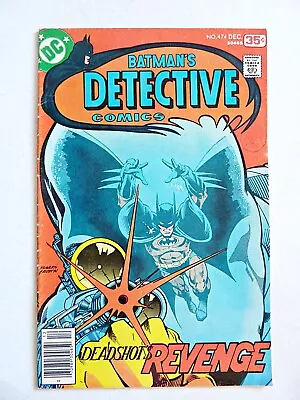 Buy Detective Comics 474 Batman DC Bronze Age Comics 1977 FN-/FN 1st Deadshot • 30£