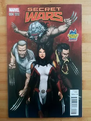 Buy Secret Wars #4 - Midtown Comics Mike Choi Wolverines Variant Hickman Marvel 2015 • 17.50£