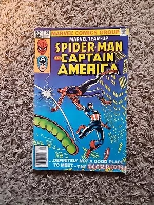 Buy Marvel Team-Up #106  Spider-Man Captain America The Scorpion June  1981 Stan Lee • 6.43£