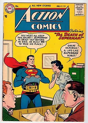 Buy Action Comics #225 6.0 1957 Off-white Pages Greg Eide Collection • 134.02£