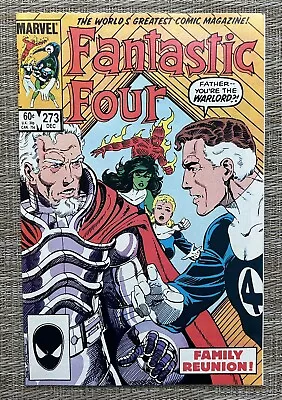 Buy FANTASTIC FOUR # 273, 1st Full Appearance Nathaniel Richards, Marvel Comic 1984 • 7.19£