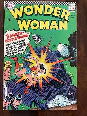 Buy Wonder Woman 163 VG 1966 Charles Moulton, Dr Psycho, Giganta • 23.71£