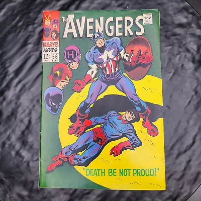 Buy Avengers #56 Marvel 1968 VF+ Silver Age Comic Key Issue Rare Collectible • 71.12£