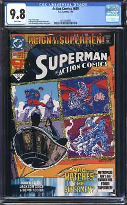 Buy Action Comics #689 Cgc 9.8 White Pages // Dc Comics 1993 • 79.95£