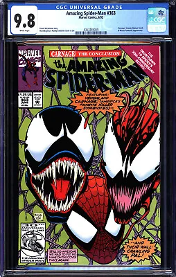 Buy Amazing Spider-man #363 Cgc 9.8 White Carnage, Venom,  Cgc #4363245009 • 70.70£