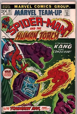 Buy MARVEL TEAM-UP #10 Spider-man And Human Torch Vs KANG (1972) Marvel VF (8.0) • 35.84£