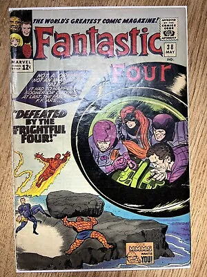 Buy Fantastic Four #38 (1965) Frightful Four App Paste-Pot Pete Becomes The Trapster • 35£