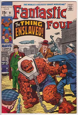 Buy Fantastic Four #91, Marvel Comics 1969 VG/FN 5.0 1st Torgo • 15.75£