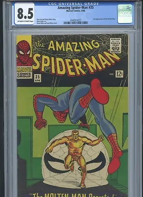 Buy Amazing Spider-Man #35 1966 CGC 8.5* • 304.12£