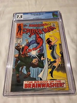 Buy Amazing Spider-Man #59 CGC 7.5 - White Pages • 179.27£
