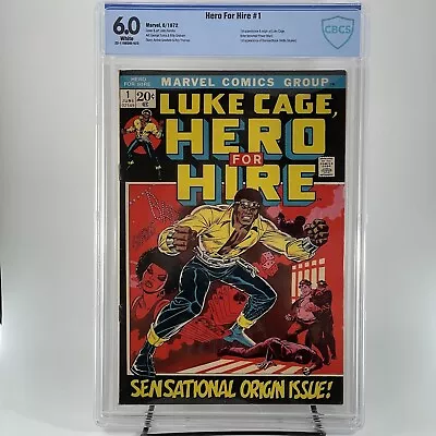 Buy Hero For Hire #1 CBCS 6.0 Origin + 1st Appearance Luke Cage (1972) Not CGC • 288.89£